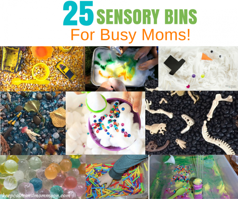 25 Easy Sensory Bin Ideas! Keep Calm And Mommy On