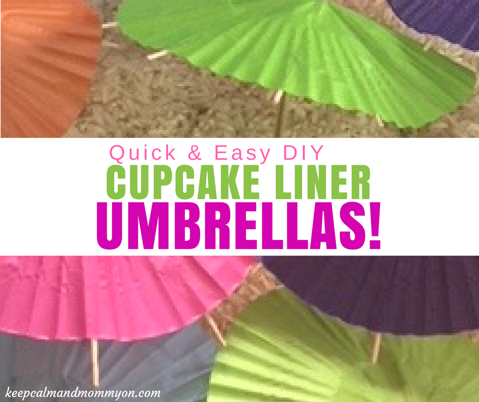 How To Make Paper Umbrellas Out Of Cupcake Liners!
