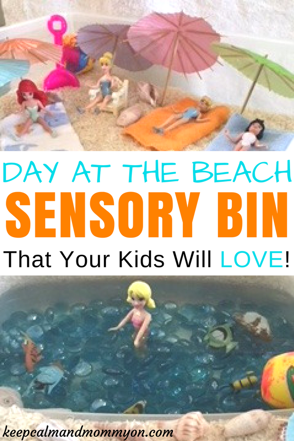 Day At the Beach Sensory Bin