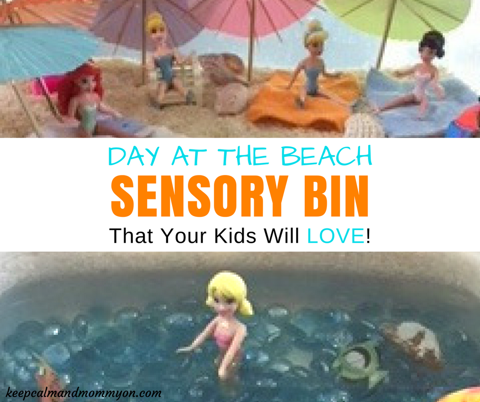 Day at the Beach Sensory Bin!