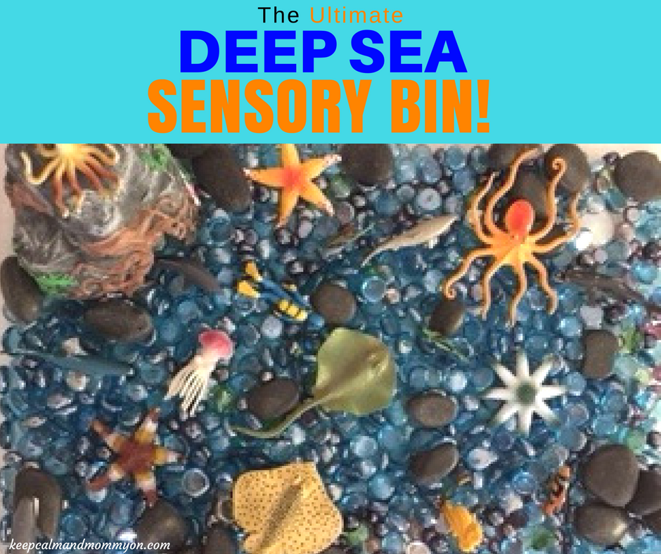 Deep Sea Sensory Bin!