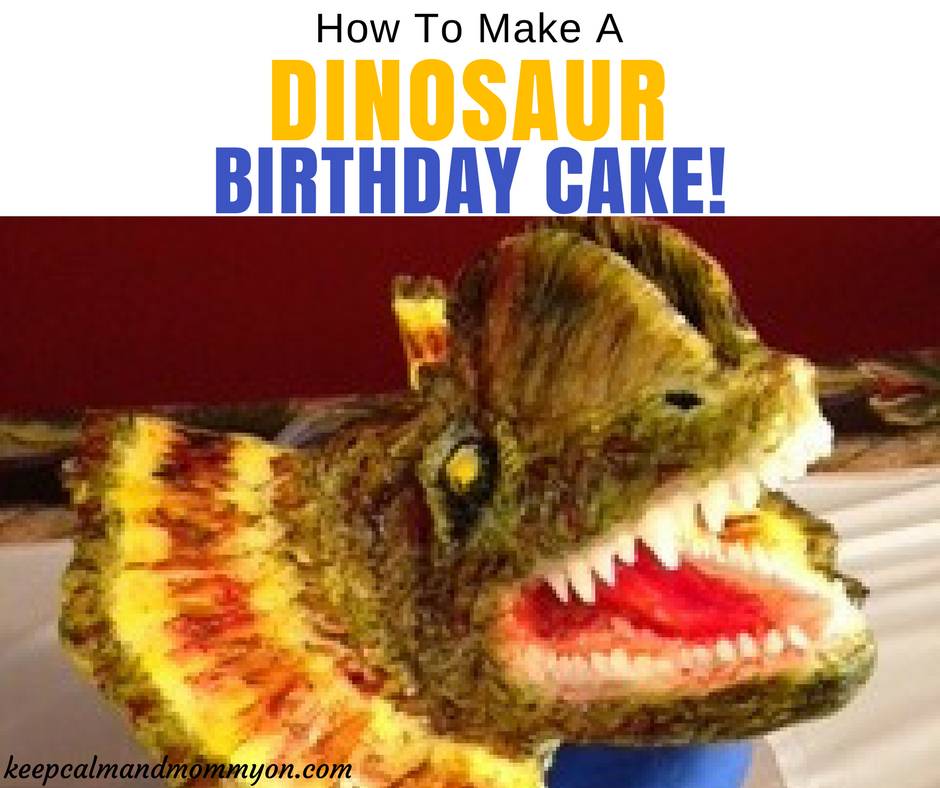 How To Make a Dinosaur Birthday Cake!