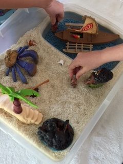 Moana Sensory Bin