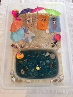 Day at the Beach Sensory Bin