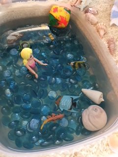 Day at the Beach Sensory Bin