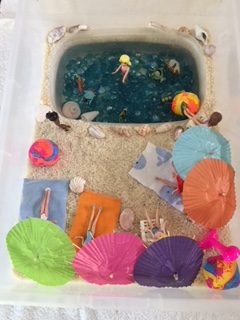 Day at the Beach Sensory Bin