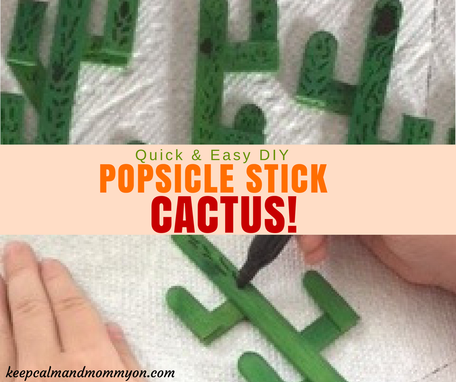 Cactus Popsicle Stick Crafts!