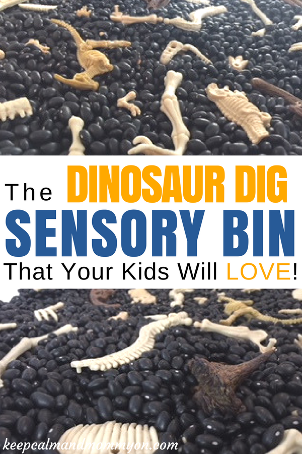 Dinosaur Dig Sensory Bin