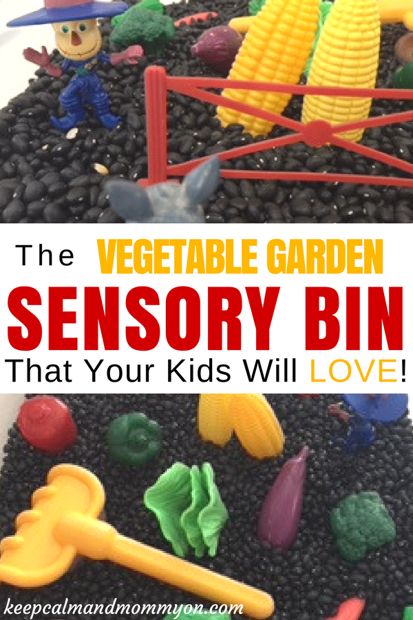 Vegetable Garden Sensory Bin