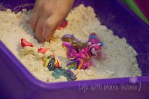 Cloud Dough Sensory Bin