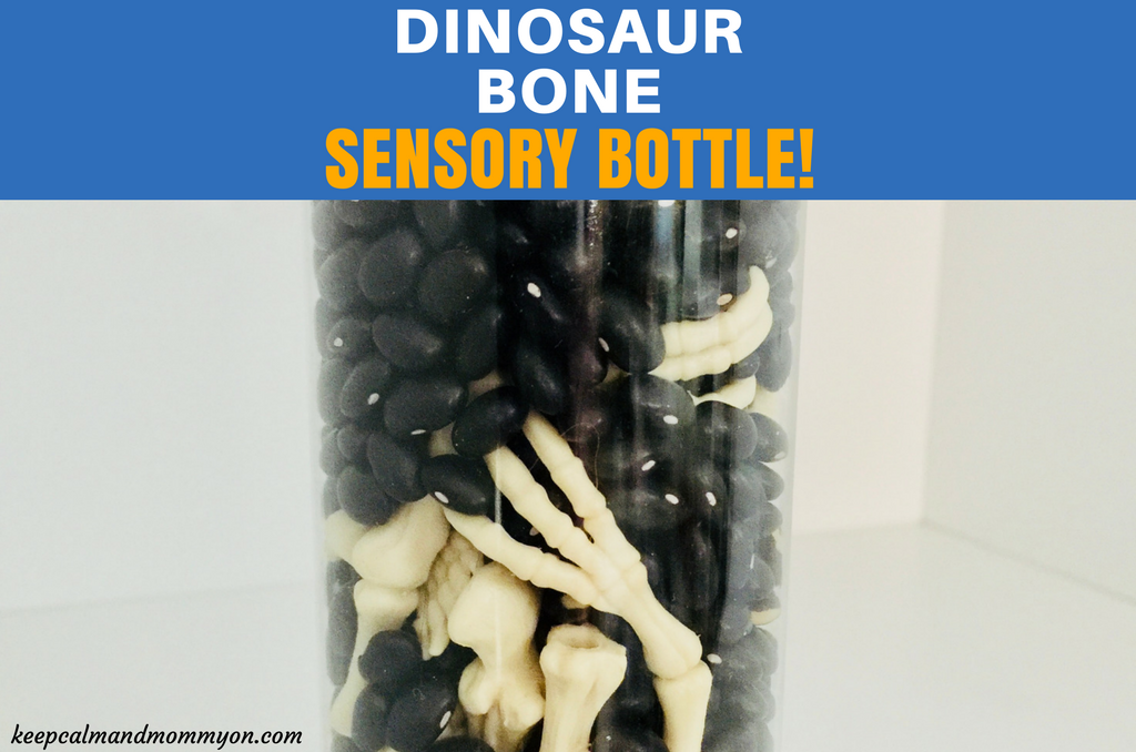 Dinosaur Bones Sensory Bottles!