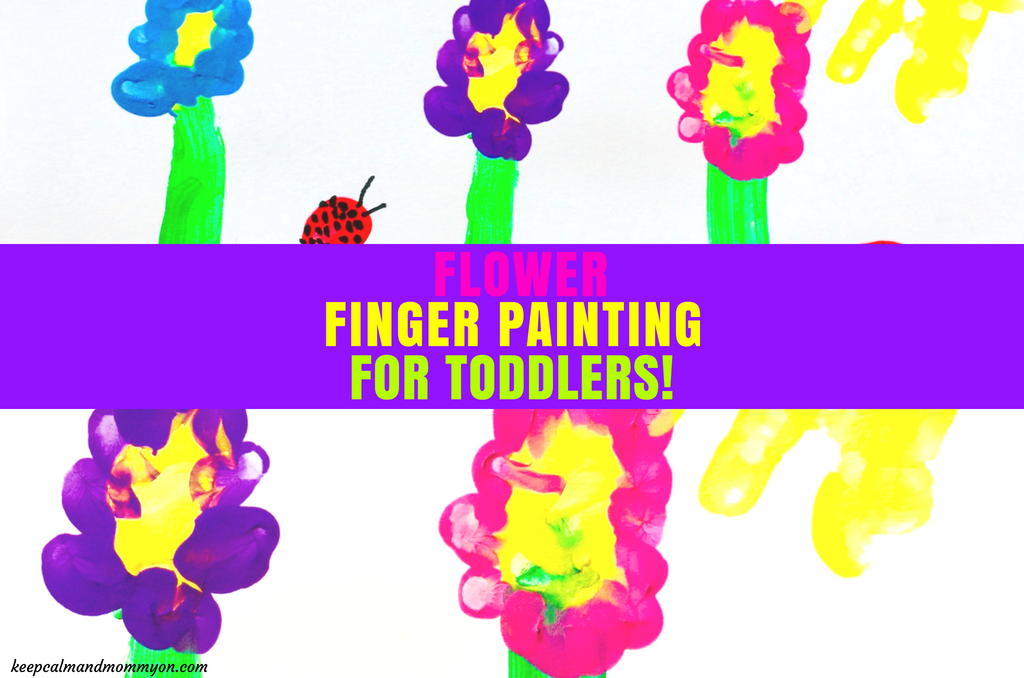 Flower Finger Painting For Toddlers!