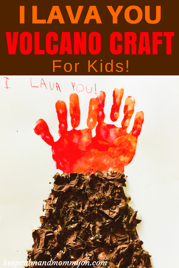 I Lava You Volcano Craft