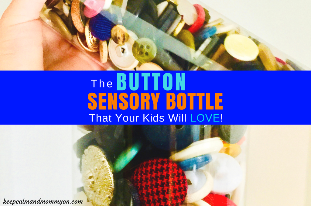 Button DIY Sensory Bottle!