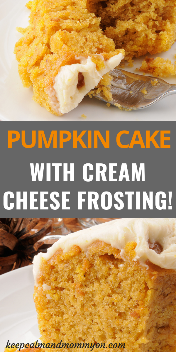 Pumpkin Cake With Cream Cheese Frosting