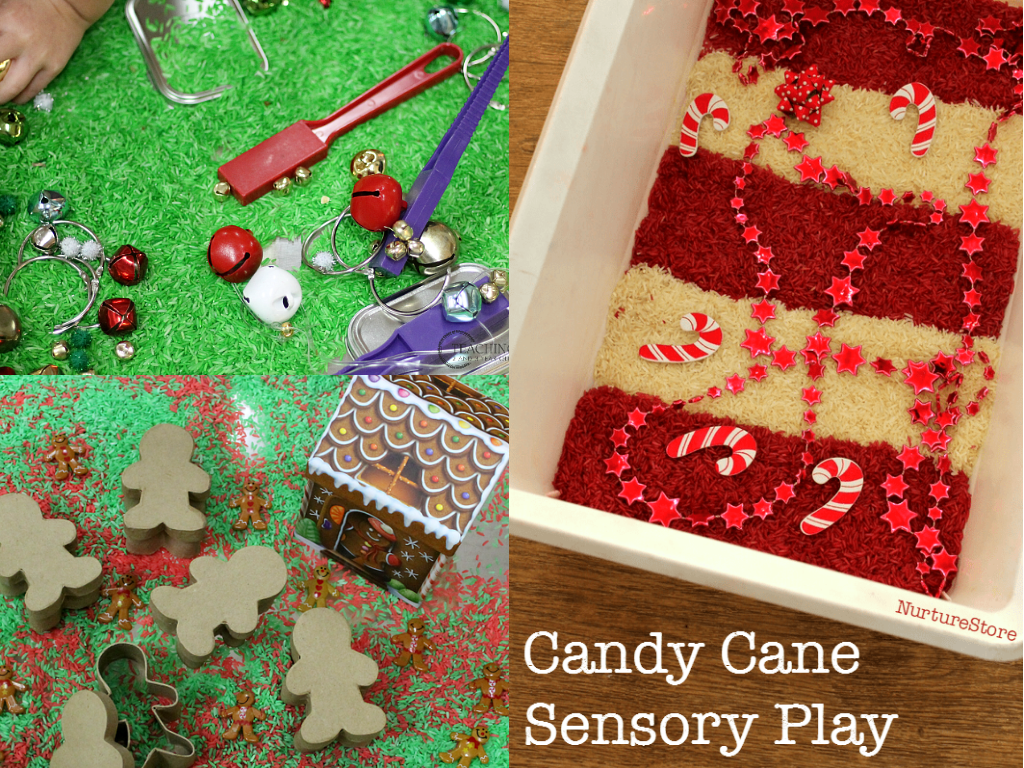 How to make a fun Counting Christmas Sensory Bin - Coco's Caravan