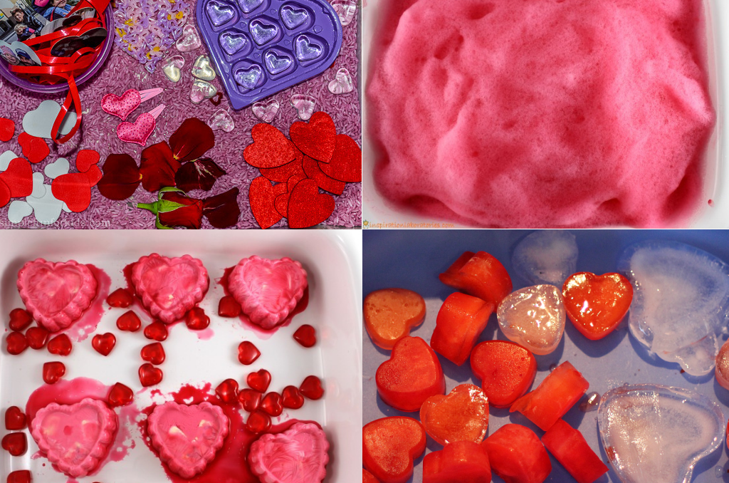 Valentines Day Sensory Bins