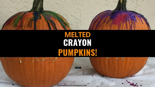 Melted Crayon Pumpkin