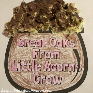 Acorn Tissue Paper Craft