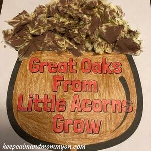 Acorn Tissue Paper Craft