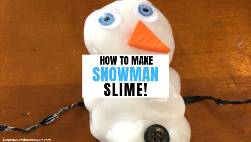 How to Make Snowman Slime for Winter Fun!