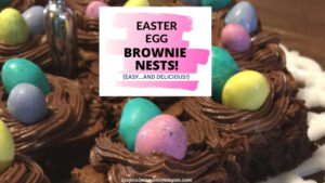 Easter Egg Brownie Nests