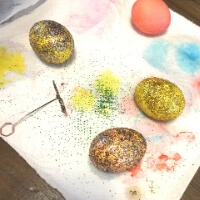 Glitter Easter Eggs