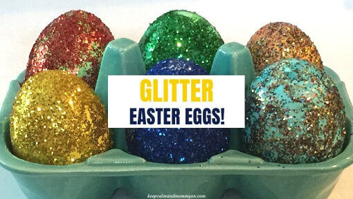 How to Make Glitter Easter Eggs