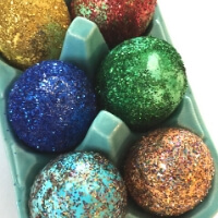 Glitter Easter Eggs