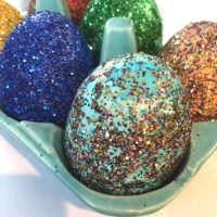 Glitter Easter Eggs