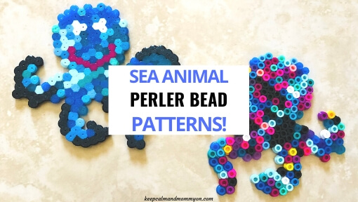 6 Perler Bead Sea Animals