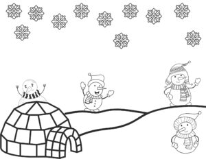 Christmas Coloring Pages Snowman
