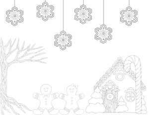 Christmas Coloring Pages Gingerbread Man