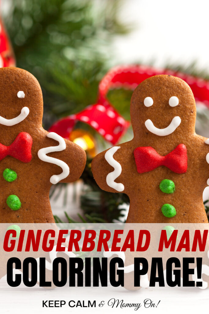 Christmas Coloring Pages Gingerbread Man