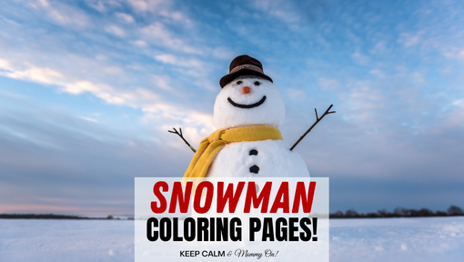 Christmas Coloring Pages Snowman