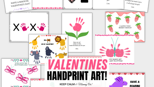 Handprint Valentines Crafts for Toddlers