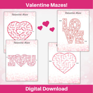 Valentine's Day Mazes