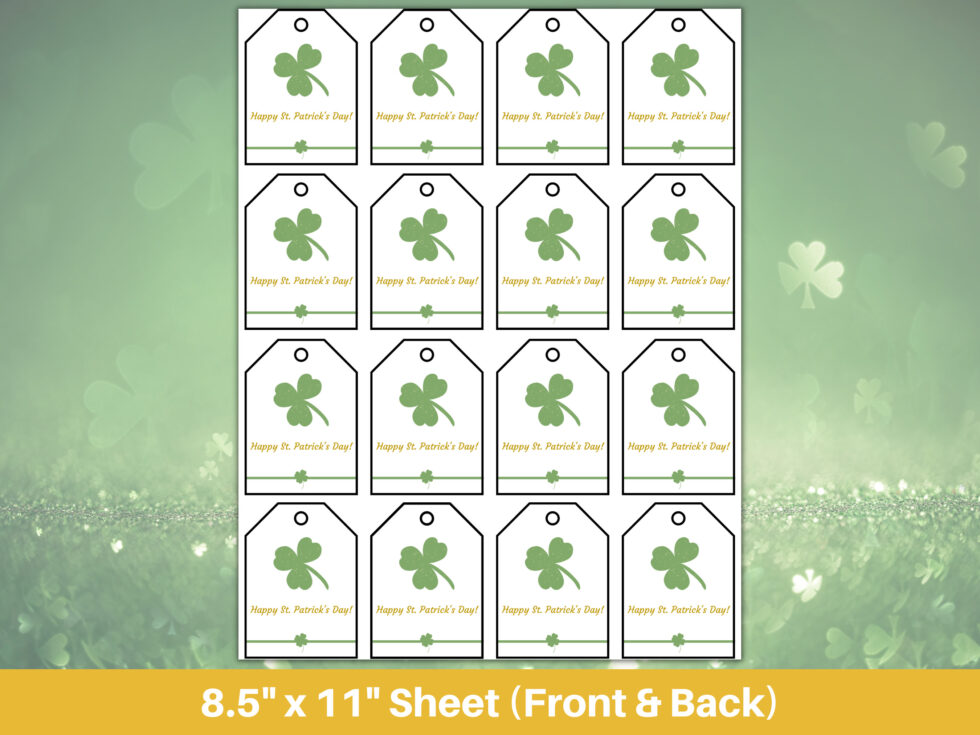 St. Patrick's Day Printable Gift Tags - Keep Calm And Mommy On
