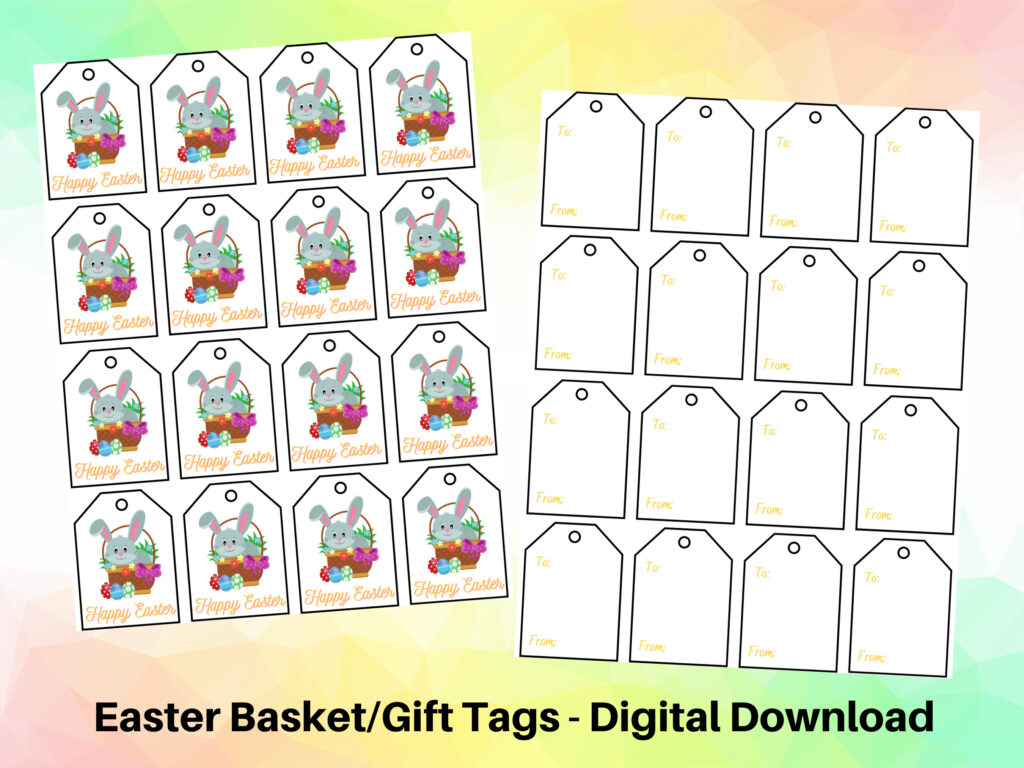 Printable Easter Gift Tags