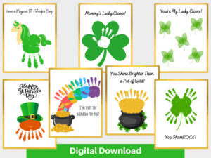 St. Patrick's Day Handprint Art