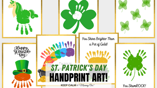 St. Patrick's Day Handprint Art