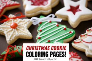 Christmas Cookie Coloring Pages
